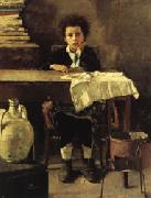 Antonio Mancini The Poor Schoolboy oil painting